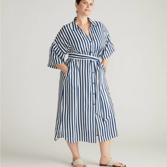 Plaza Linen Shirtdress - Picture 3 of 4